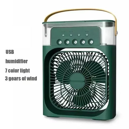 Portable Humidifier Air Conditioner Fan Household Hydrocooling Water Mist Cooler Portable Air Adjustment for Office 3 Speed Fan